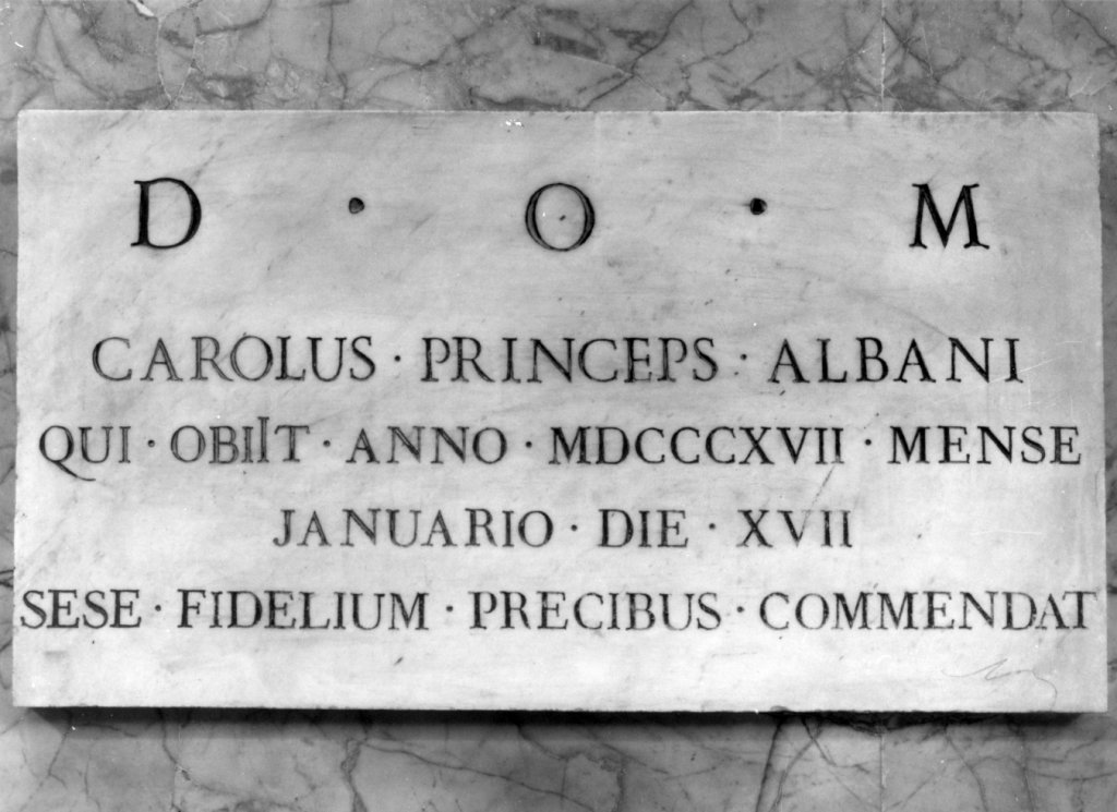 lapide - ambito romano (sec. XIX)